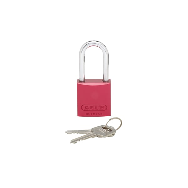 Panduit Aluminum Body Padlock, Long Shackle, Red PSL-7-LS - main